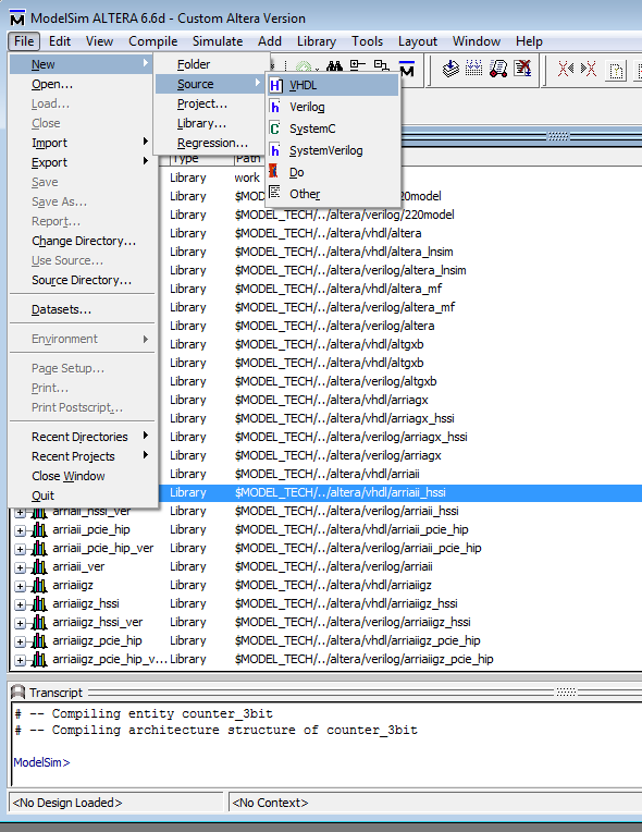 new vhdl