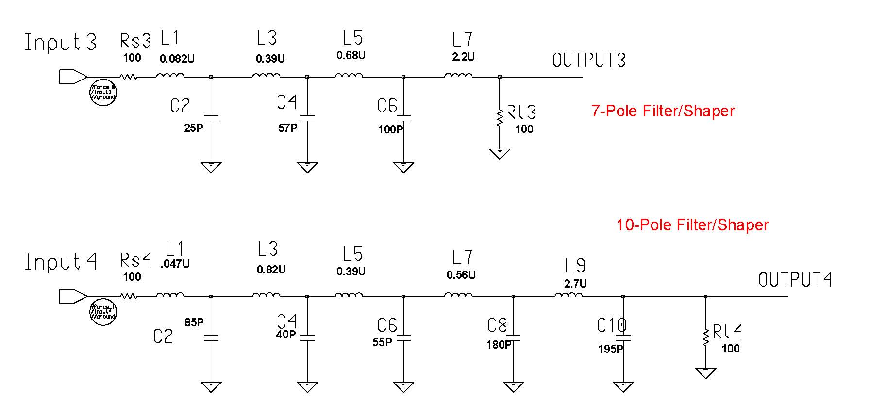 10-pole and 7-pole schematic
