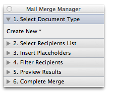 mail merge window